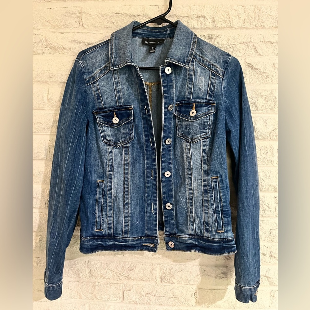 INC International Concepts - jean jacket -size small